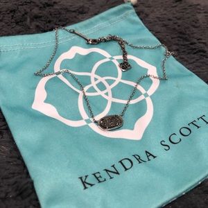 Kendra Scott Druzy Grey Necklace